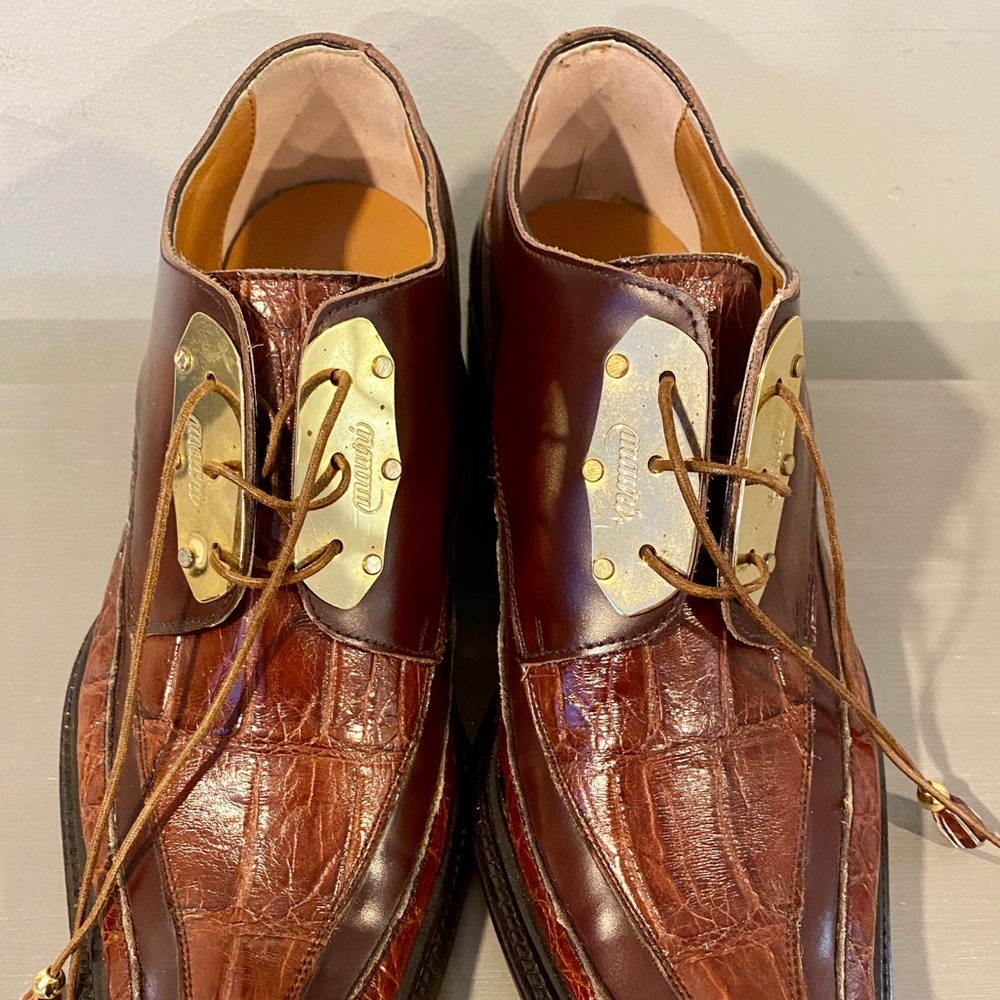 Mens NWOT MAURI shoes, real Alligator Skin! Sz 9.5